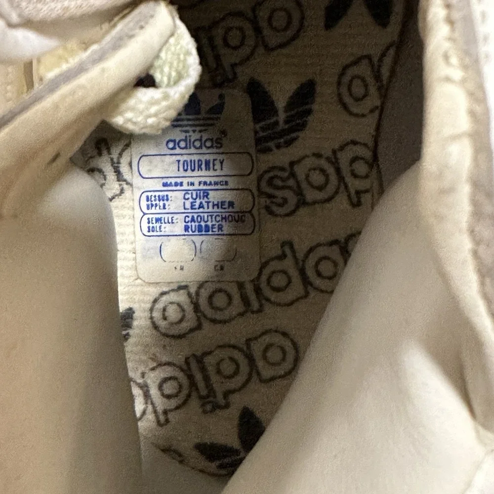 Vintage Adidas Tourney High Men's 7 Made‎ In France Sneakers Unworn 1980's NWOB